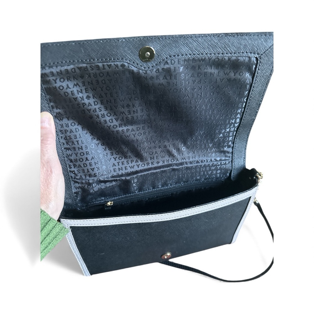 Kate Spade Bow Crossbody Navy Blue Saffiano Leather NWOT Dust Bag - Picture 6 of 13